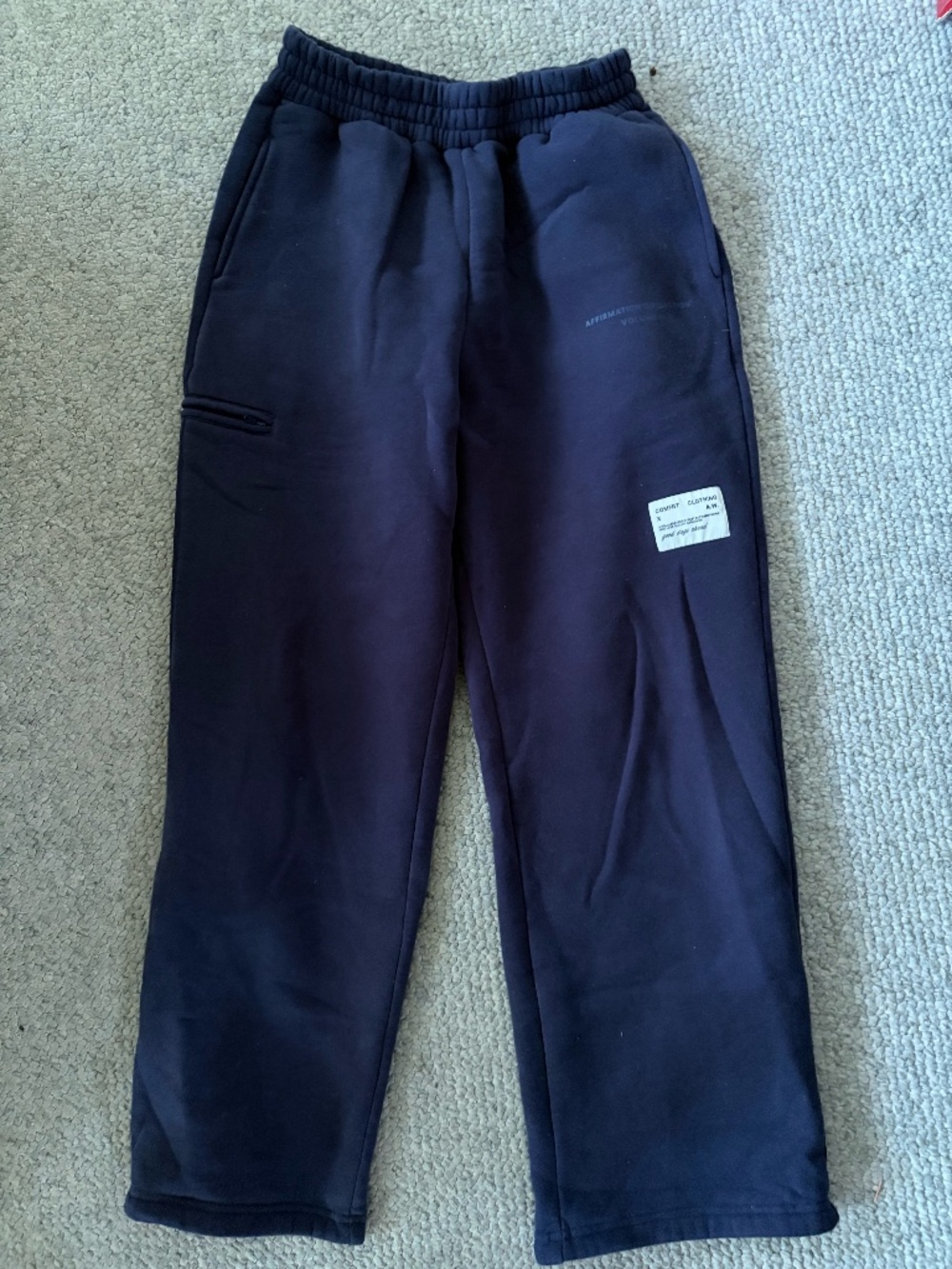 Comfrt clothing straight leg navy blue sweatpants